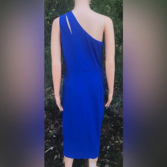 NWT PrettyGarden Blue One Shoulder Dress - Picture 10 of 14